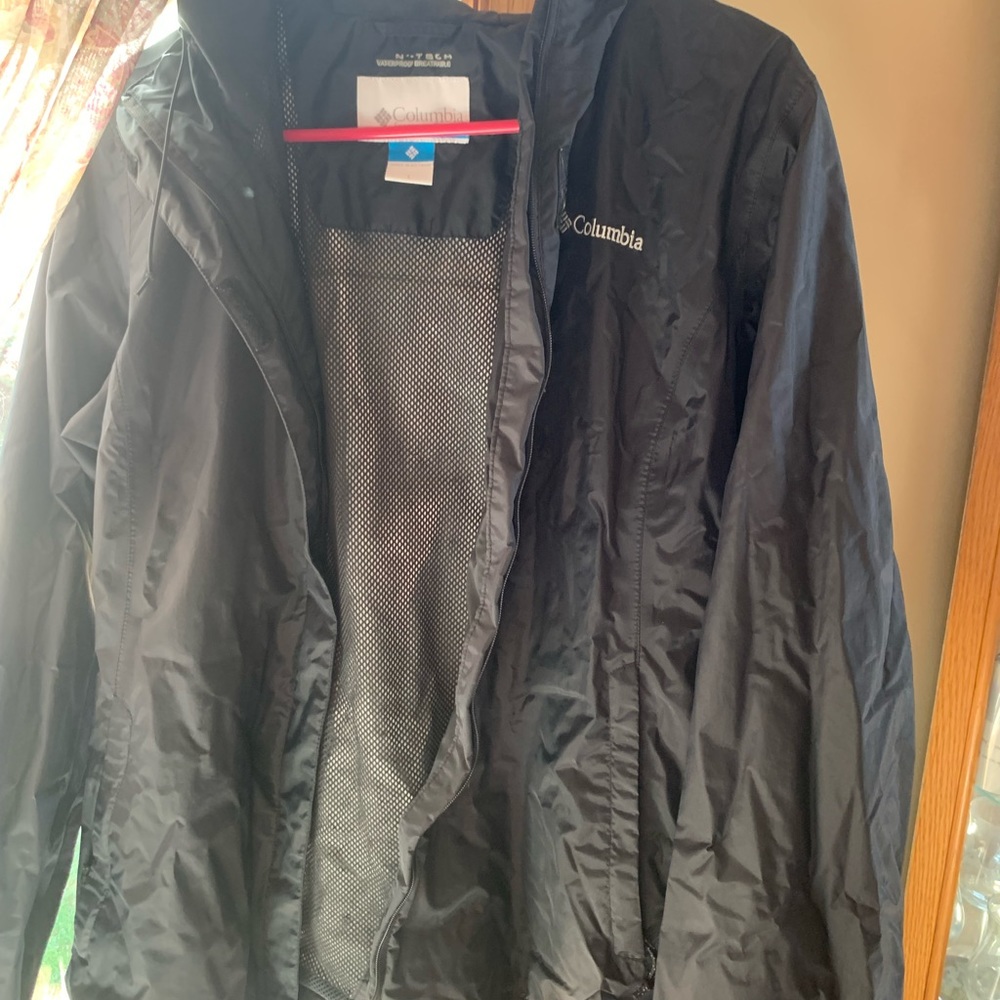 Columbia Black Rain jacket size M